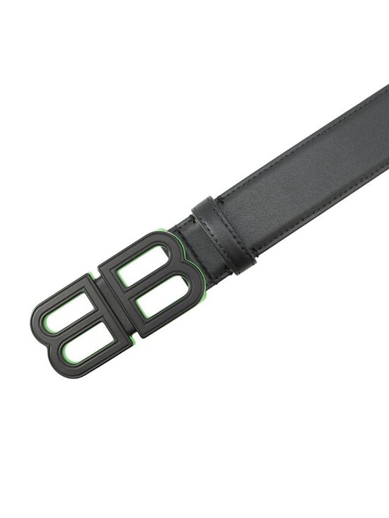 Balenciaga Belt BB Buckle Leather 80 Black main image 7